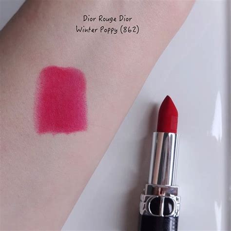 dior 862 poppy|Dior Winter Poppy (862) Rouge Dior Lip Color (2021) .